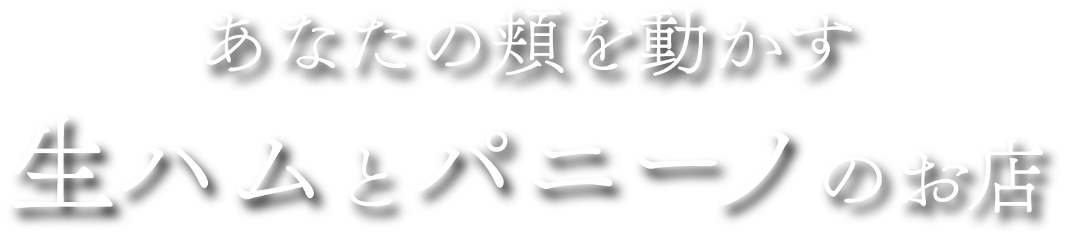 あなたの頬を動かす 生ハムとパニーノのお店